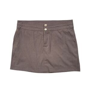 Prana Skort Womens 6 Pewter Celesta Lightweight Stretch Quick Dry Lined Pockets